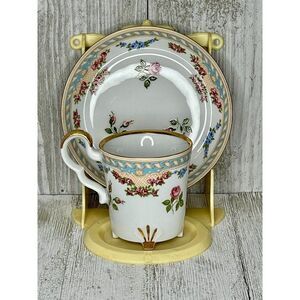 Vintage Demitasse Teacup and Saucer Bareuther The Danbury Mint